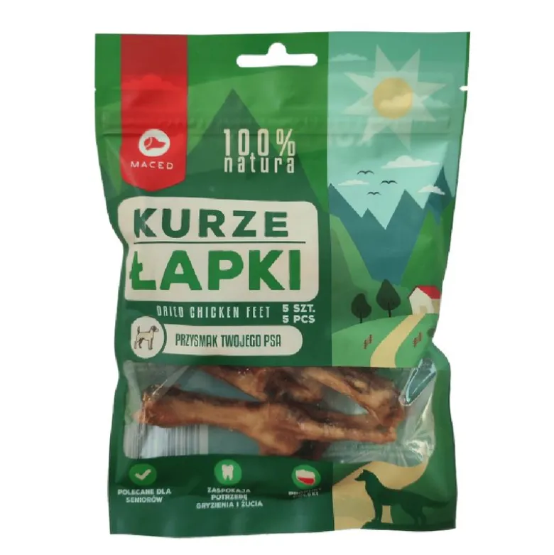 Maced naturlige kyllingefødder