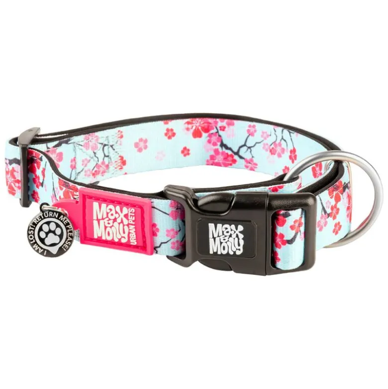 Max & Molly Smart ID-halsbånd Cherry Bloom