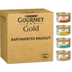 Megapakke: Gourmet Gold kattefoder 96 x 85 g