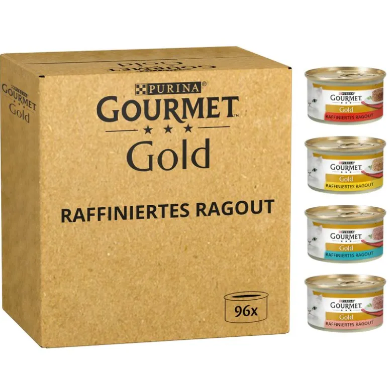 Megapakke: Gourmet Gold kattefoder 96 x 85 g