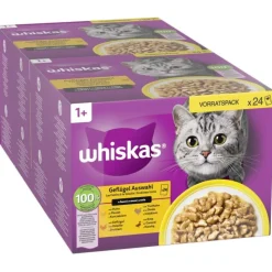Megapakke: 48 x 85 g Whiskas 1+ Adult portionsposer