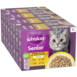 Megapakke: 144 x 85 g Whiskas Senior portionsposer