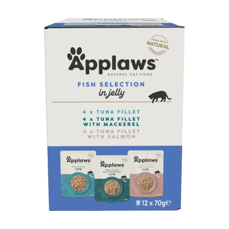 Mixpakke: Applaws pouch i gelé 12 x 70 g