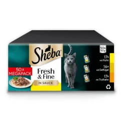 Mixpakke Sheba Fresh Fine fresh portionsposer 50 x 50 g