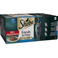 Mixpakke Sheba Fresh Fine fresh portionsposer 50 x 50 g