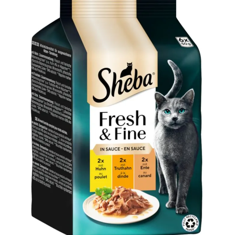 Multipack Sheba Fresh & Fine Portionsposer 6 x 50 g