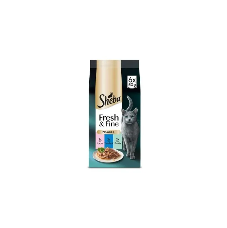 Multipack Sheba Fresh & Fine Portionsposer 6 x 50 g