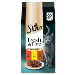 Multipack Sheba Fresh & Fine Portionsposer 6 x 50 g