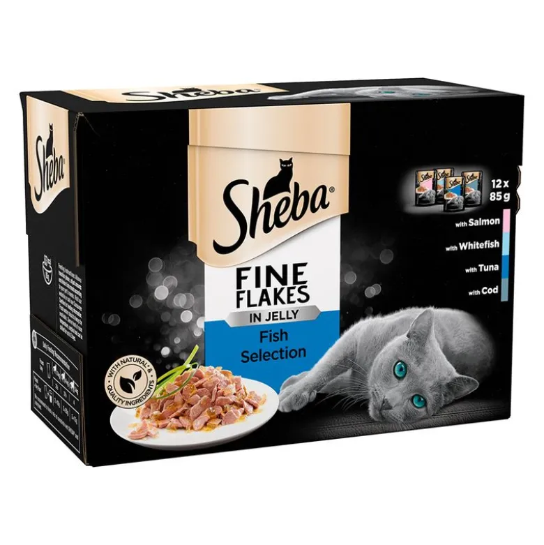 Multipakke Sheba varianter i portionsposer 12 x 85 g