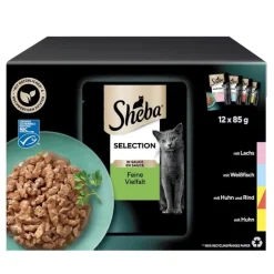Multipakke Sheba varianter i portionsposer 12 x 85 g