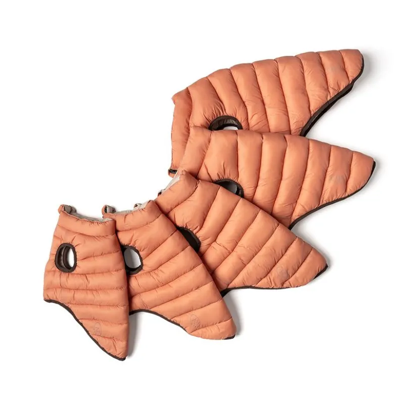 Nomad Tales Bloom hundefrakke puffer, orange/beige