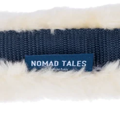 Nomad Tales Grime med imiteret pelskant, marineblå