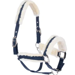 Nomad Tales Grime med imiteret pelskant, marineblå