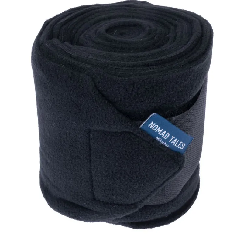 Nomad Tales Hestebandager i fleece, sort