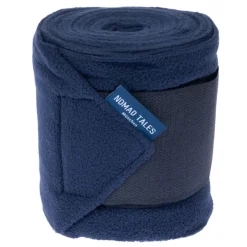 Nomad Tales Hestebandager i fleece, marineblå