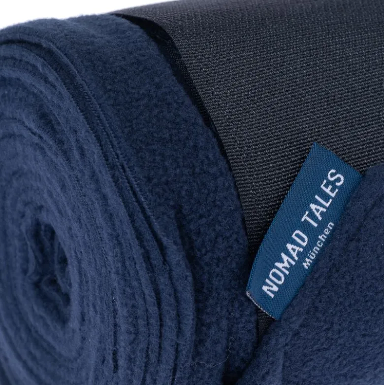 Nomad Tales Hestebandager i fleece, marineblå