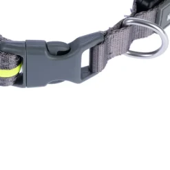Nomad Tales Spirit USB LED nylonhalsbånd, neongul & grå