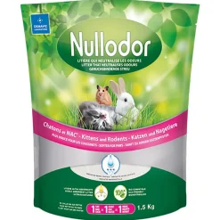 Nullodor silikatstrøelse til katte og smådyr