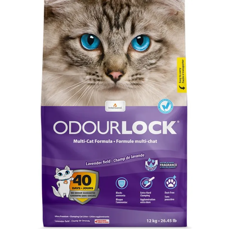ODOURLOCK Lavendel kattegrus