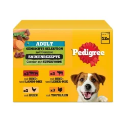 Pedigree Adult portionsposer blandet pakke