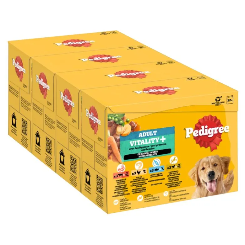 Pedigree Adult vådfoderposer til hunde Vitality+ i sovs