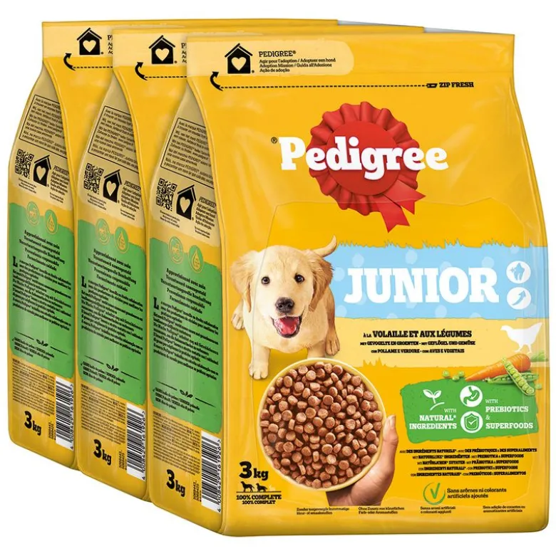 Pedigree Junior Fjerkræ og grøntsager