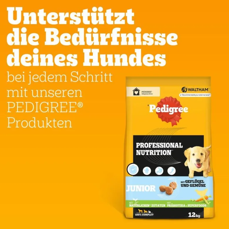 Pedigree Professional Nutrition Junior med fjerkræ og grøntsager