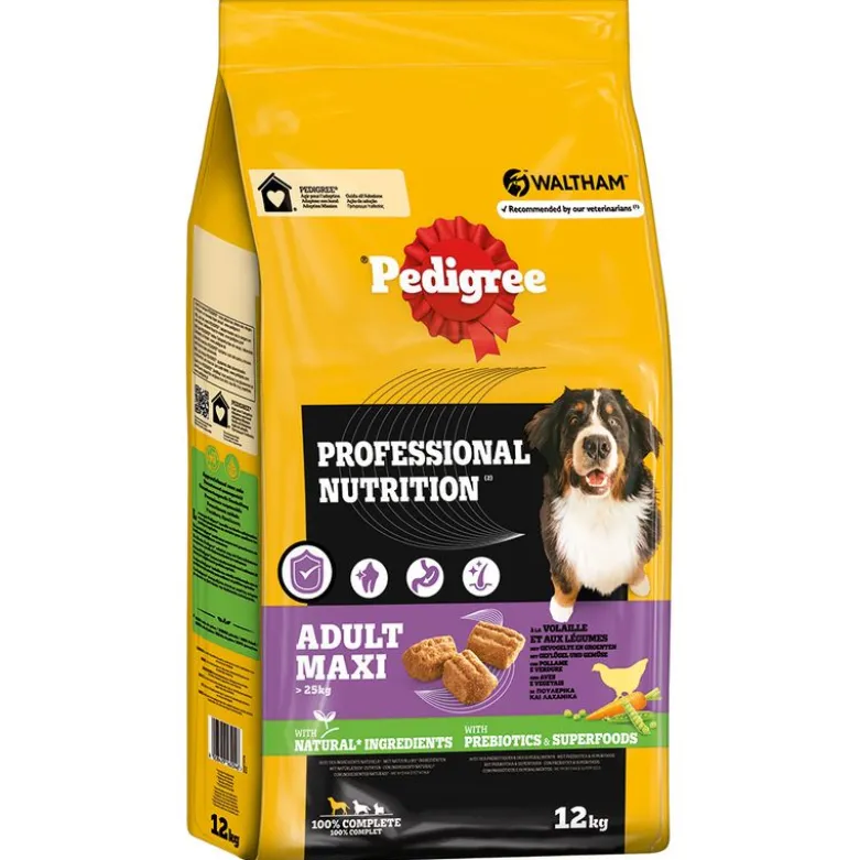 Pedigree Professional Nutrition Adult Maxi >25 kg med fjerkræ og grøntsager