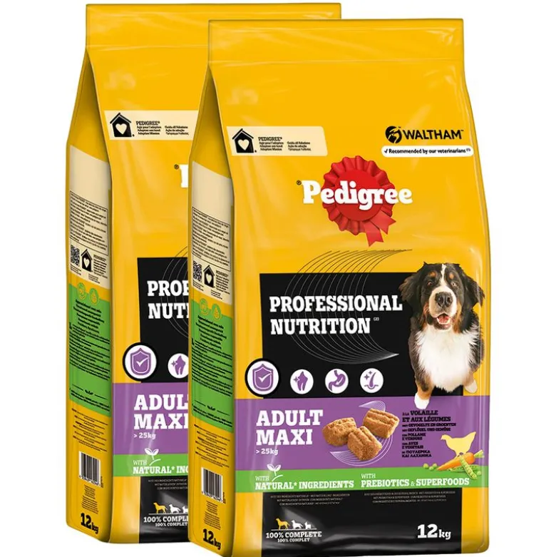 Pedigree Professional Nutrition Adult Maxi >25 kg med fjerkræ og grøntsager