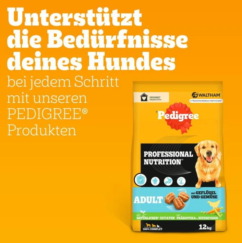 Pedigree Professional Nutrition Adult med fjerkræ og grøntsager