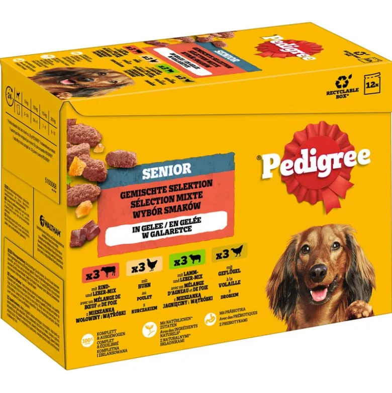 Pedigree Vital Senior portionsposer - blandet pakke