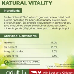 Perfect Fit Natural Vitality Adult 1+ Okse & Kylling