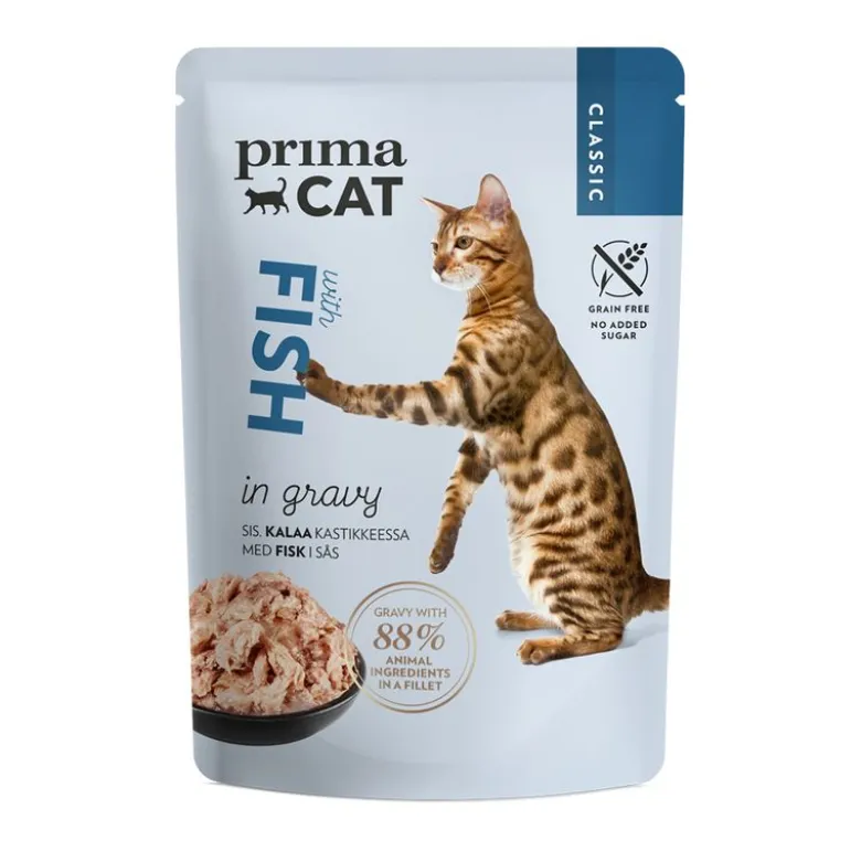 PrimaCat Classic i sauce 12 x 85 g
