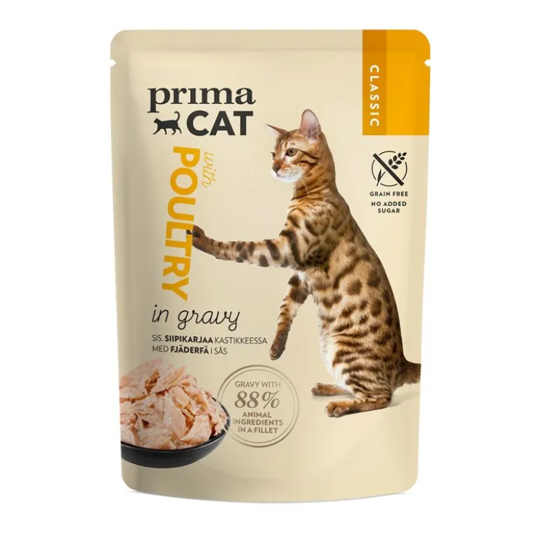 PrimaCat Classic i sauce 12 x 85 g