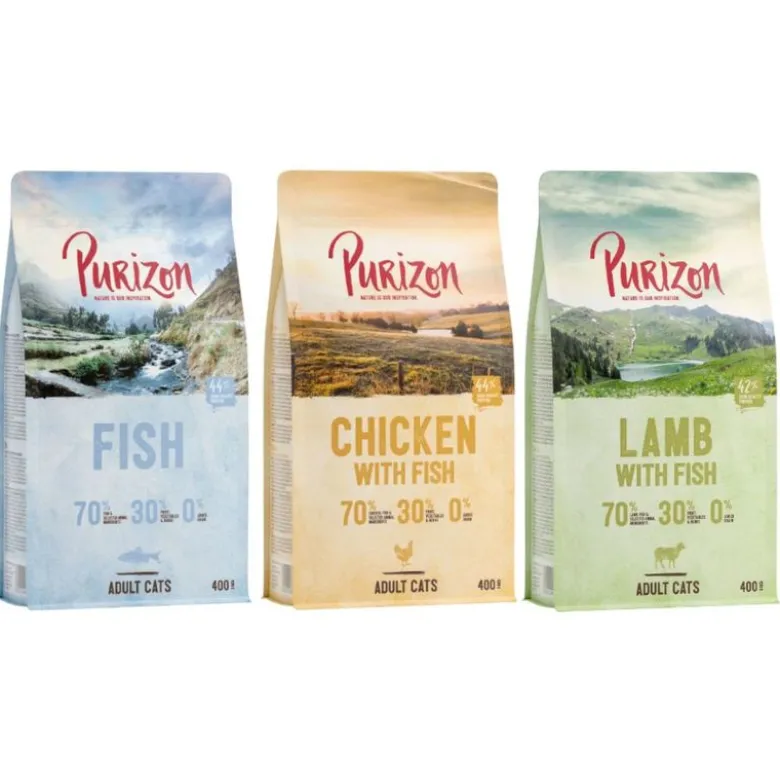 Prøvepakke: 2 eller 3 x 400 g Purizon Adult