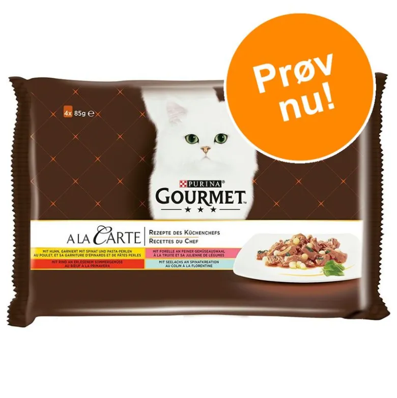 Prøvepakke: Gourmet A la Carte 4 x 85 g