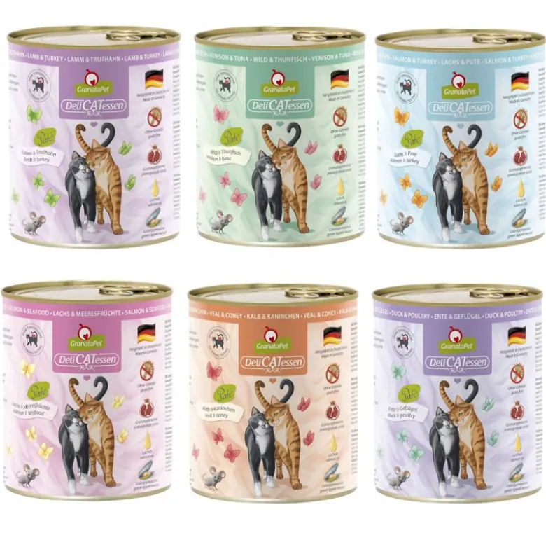 Prøvepakke: GranataPet DeliCatesse 6 x 800 g