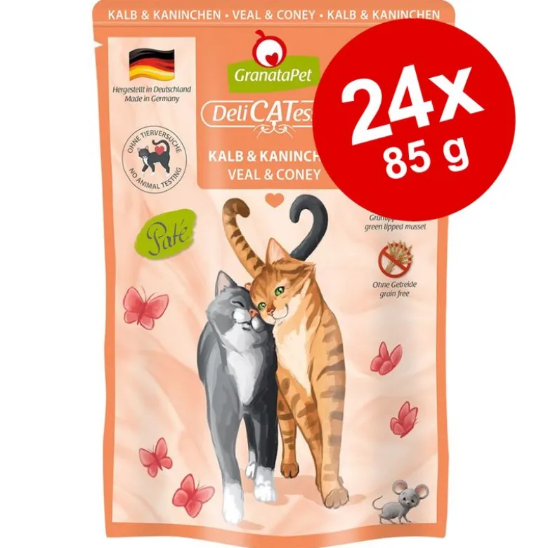 Prøvepakke GranataPet DeliCatessen Pouch 24 x 85 g