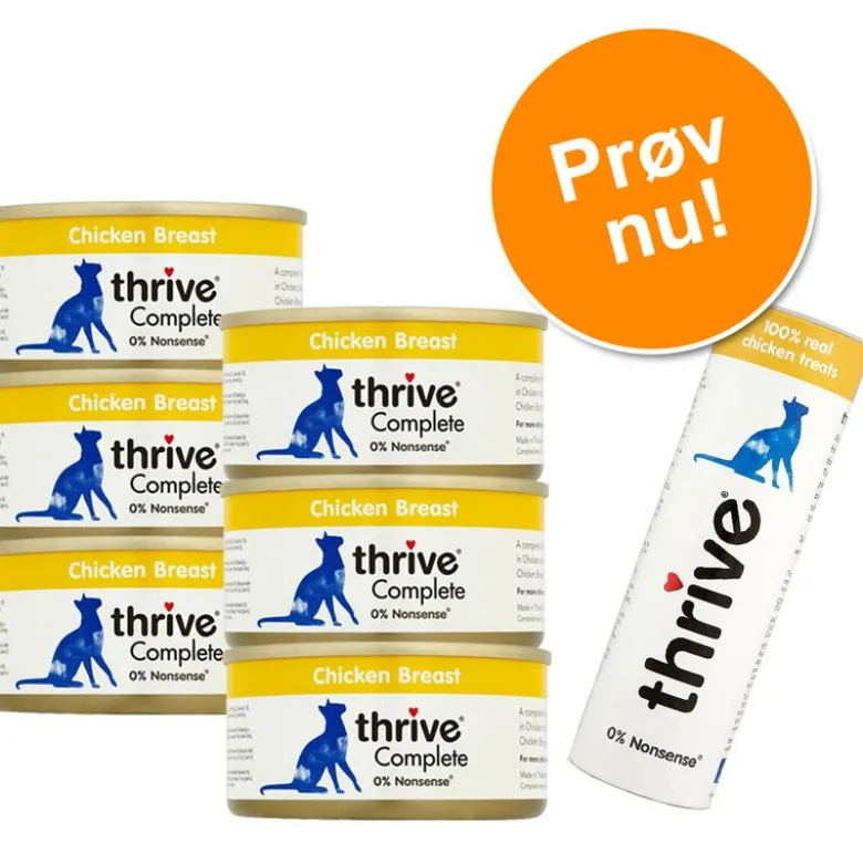 Prøvepakke: Thrive vådfoder & snacks
