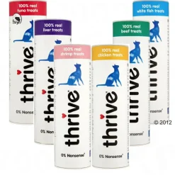 Prøvepakke: Thrive vådfoder & snacks