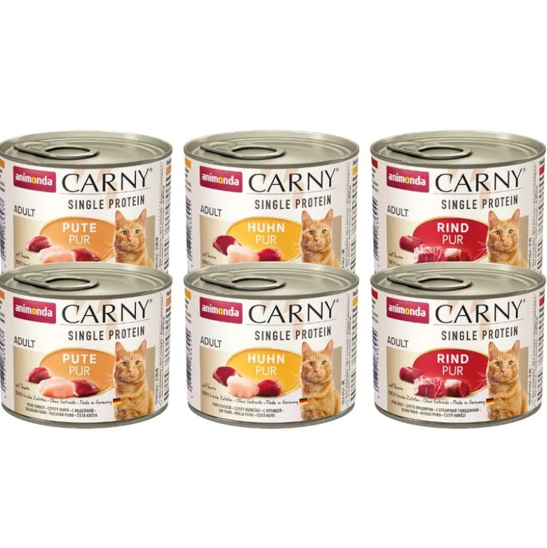Prøvepakke: 6 x 400 g Animonda Carny Monoprotein Adult