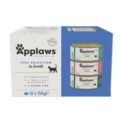 Prøvepakke: 12 x 156 g Applaws i bouillon