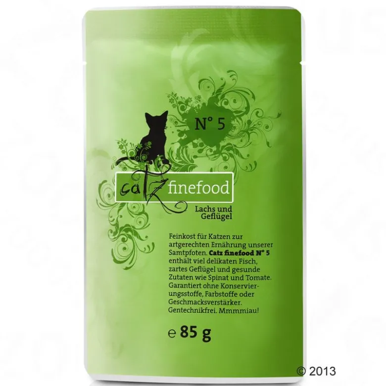 Prøvepakke: 12 x 85 g catz finefood portionsposer