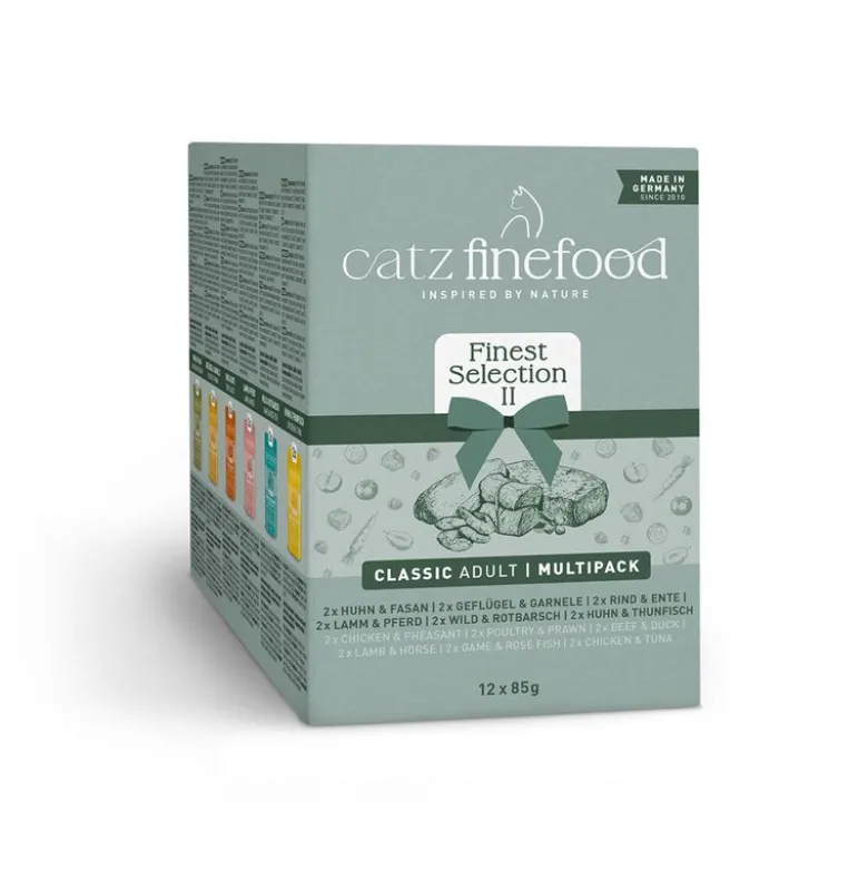Prøvepakke: 12 x 85 g catz finefood portionsposer