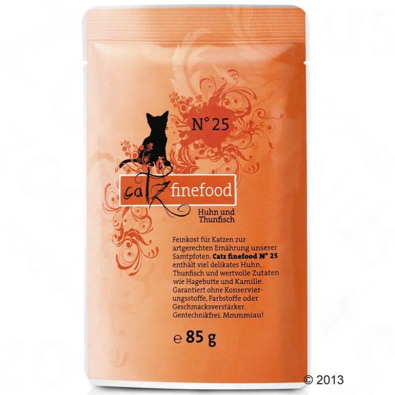 Prøvepakke: 12 x 85 g catz finefood portionsposer