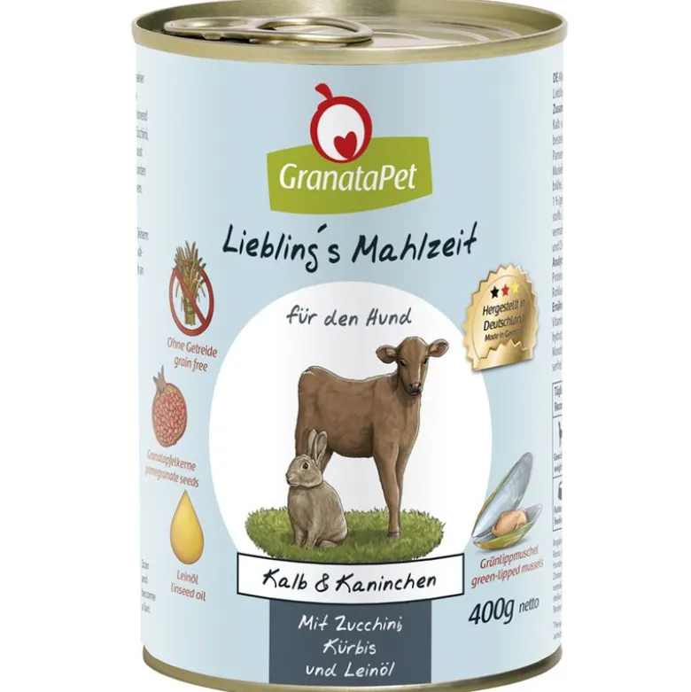 Prøvepakke: 6 x 400 g GranataPet Liebling's Mahlzeit