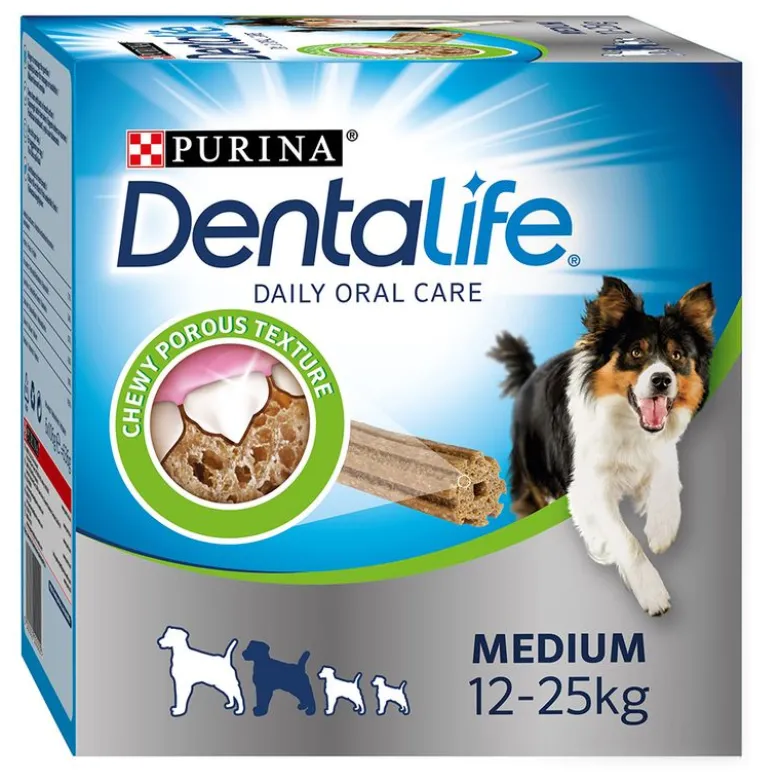 PURINA Dentalife tandpleje-snacks mellemstore hunde (12-25 kg)
