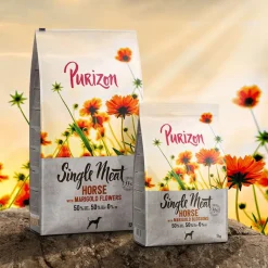Purizon Single Meat Adult Hest med sød kartoffel & morgenfrue