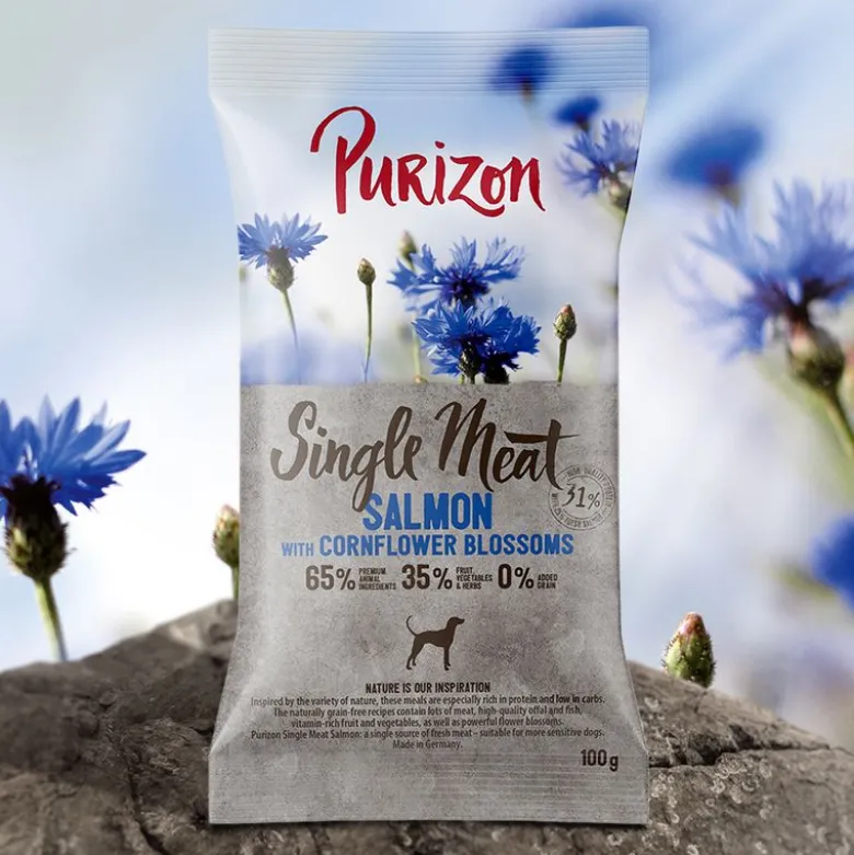 Purizon Single Meat Adult Laks med spinat & kornblomster