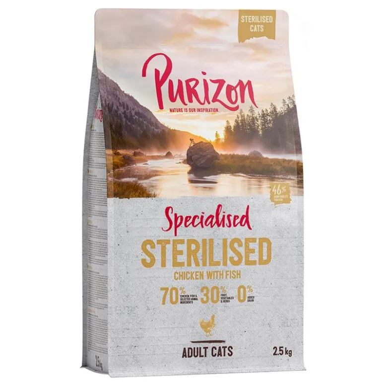 Purizon Sterilised Adult Kylling & Fisk - kornfri